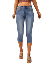 luvamia Womens Capri Jeans for Women High Waisted Skinny Ripped Jean Denim Pants