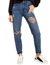 luvamia Women's Casual Ripped Jeans Elastic Waist Slim Boyfriend Jeans Denim Pants