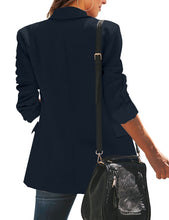 luvamia Women Casual Long Sleeve Blazer Open Front Lapel Work Office Jacket Suit