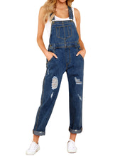 luvamia Women's Casual Stretch Adjustable Denim Bib Overalls Jeans Pants Jumpsuits