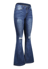 luvamia Women's Ripped Flare Bell Bottom Jeans Pants Retro Wide Leg Denim Pants