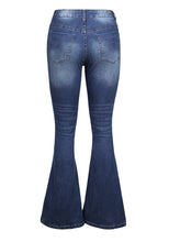 luvamia Women's Ripped Flare Bell Bottom Jeans Pants Retro Wide Leg Denim Pants