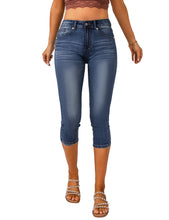 luvamia Womens Capri Jeans for Women High Waisted Skinny Ripped Jean Denim Pants