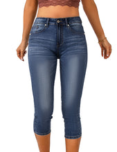 luvamia Womens Capri Jeans for Women High Waisted Skinny Ripped Jean Denim Pants