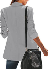 luvamia Women Casual Long Sleeve Blazer Open Front Lapel Work Office Jacket Suit