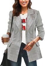 luvamia Women Casual Long Sleeve Blazer Open Front Lapel Work Office Jacket Suit
