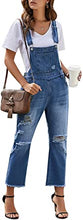 luvamia Women Ripped Stretch Adjustable Denim Bib Overalls Jeans Pants Jumpsuits