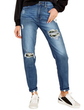 luvamia Women's Casual Ripped Jeans Elastic Waist Slim Boyfriend Jeans Denim Pants