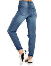 luvamia Women's Casual Ripped Jeans Elastic Waist Slim Boyfriend Jeans Denim Pants