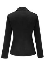 luvamia Women's Long Sleeve Formal Notch Lapel Button Down Blazer Pockets Jacket