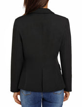 luvamia Women's Long Sleeve Formal Notch Lapel Button Down Blazer Pockets Jacket