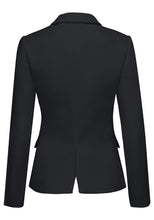 luvamia Women's Long Sleeve Formal Notch Lapel Button Down Blazer Pockets Jacket