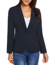 luvamia Women's Long Sleeve Formal Notch Lapel Button Down Blazer Pockets Jacket