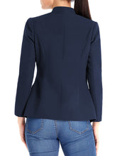 luvamia Women's Open Front Long Sleeves Work Blazer Casual Buttons Jacket Suit